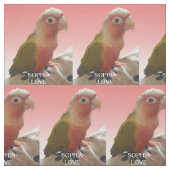 Pet Love Monogramed 1 Foto Collage Stof (Swatch)