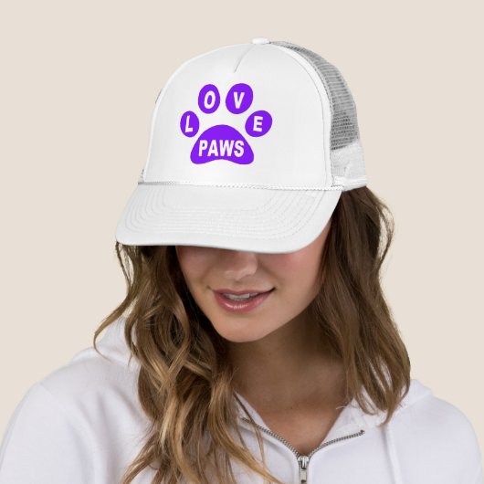 Pet Love Paws op Paws Paars (In situ)