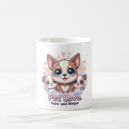 Pet Love Pure en eenvoudige Mok Schattigee puppy l