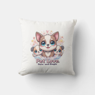 Pet Love Puur en Eenvoudig Kussen Schattige Puppy