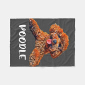 Pet lover Dog mama | Poedel Dog Fleece Deken (Voorkant (Horizontaal))