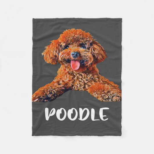 Pet lover Dog mama | Poedel Dog Fleece Deken (Voorkant)