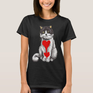 Pet Lover Gift Idea Cat Heart Animal Love Valentin T-shirt