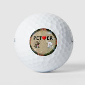 Pet Lover Golf Ball Golfballen (Voorkant)