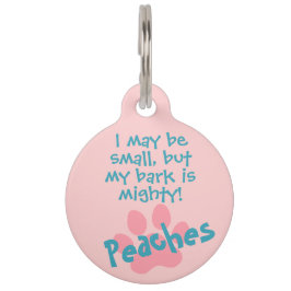 Pet Lover Grappig Quote Peach Pink Lost Huisdierpenning