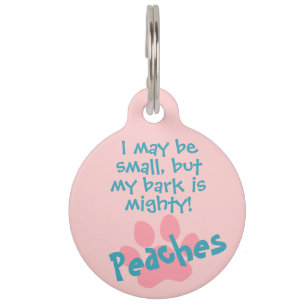 Pet Lover Grappig Quote Peach Pink Lost Huisdierpenning