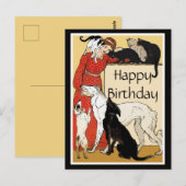 Pet Lover Happy Birthday Briefkaart (Voorkant / Achterkant)