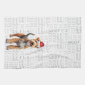 Pet Lover Holiday Lakeland Terrier Hond Kerstmis Theedoek (Horizontaal)