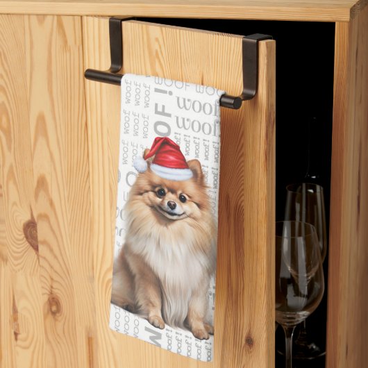 Pet Lover Holiday Pomeranian Dog Christmas Theedoek (Derde Gevouwen)