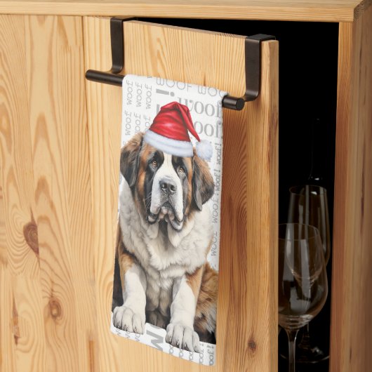 Pet Lover Holiday Saint Bernard Dog Christmas Theedoek (Derde Gevouwen)