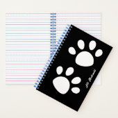 Pet Lover Journal Custom Paws Gift Notitieboek (Binnen)