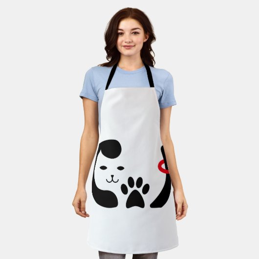 Pet Lover kappen Schort (Gedragen)