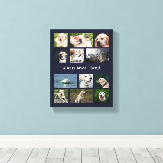 Pet Lover Keepsake Canvas Afdruk (Insitu (Houten vloer))