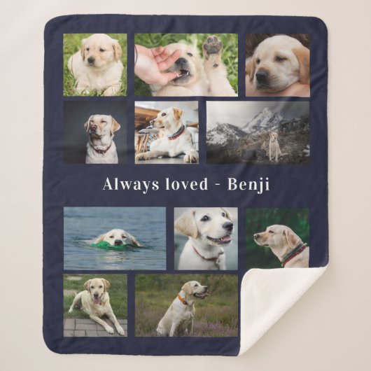 Pet Lover Keepsake Sherpa Deken (Voorkant)