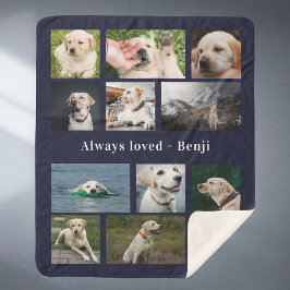 Pet Lover Keepsake Sherpa Deken