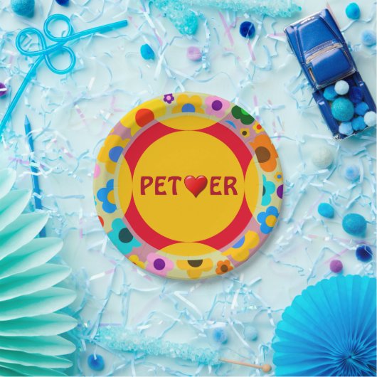 Pet Lover Paper-Bord Papieren Bordje (Feest)