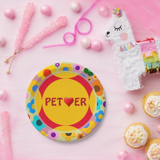 Pet Lover Paper-Bord Papieren Bordje (Feest)