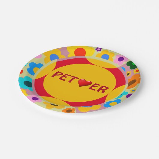 Pet Lover Paper-Bord Papieren Bordje (Gekanteld)