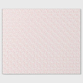 Pet Lover Paw Prints Katten Honden Rood Plezier Cadeaupapier (Vlak)