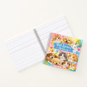 Pet Lover’s Notebook – Cute Animal Collage Spiral  Notitieboek (Binnen)