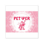 Pet Lover Self-Inking Rubber Stamp Zelfinktende Stempel (Design)