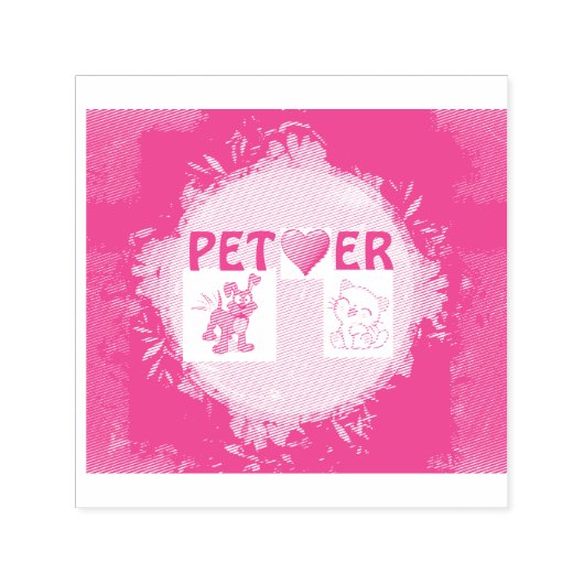 Pet Lover Self-Inking Rubber Stamp Zelfinktende Stempel (Design)