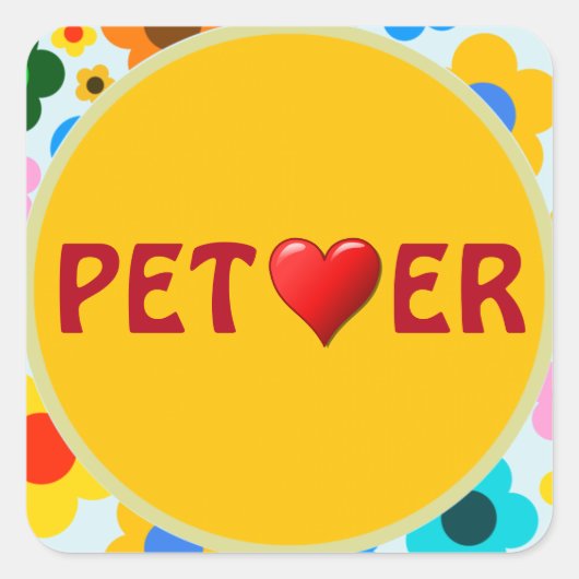 Pet Lover Sticker (Voorkant)
