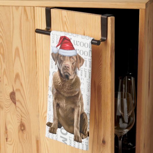 Pet Lover Vakantie Chesapeake Retriever Kerstmis Theedoek (Derde Gevouwen)