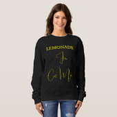 Pet Lover Yellow Script Cat Mom Customized Black Trui (Voorkant volledig)