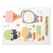 Pet Lover's chique & kleurrijke dagelijkse planner Notitieblok (Voorkant)