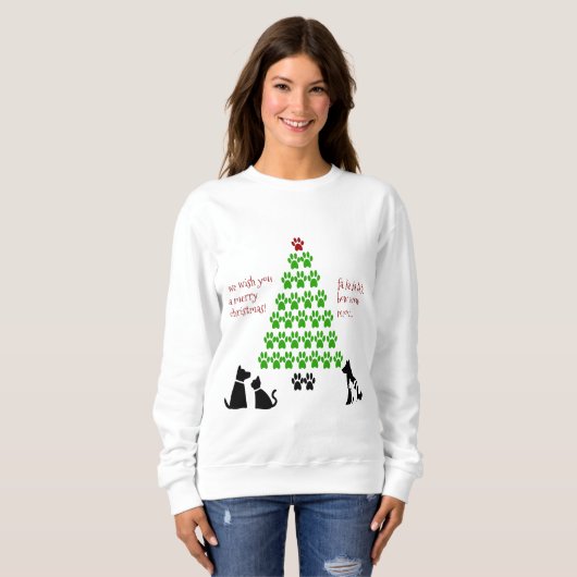 Pet Lover's Christmas Tree Trui (Voorkant volledig)