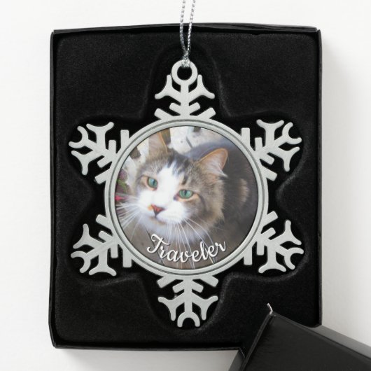 Pet Lovers maakt je eigen aangepast Tin Sneeuwvlok Ornament (Kistje)