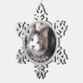 Pet Lovers maakt je eigen aangepast Tin Sneeuwvlok Ornament (Rechts)