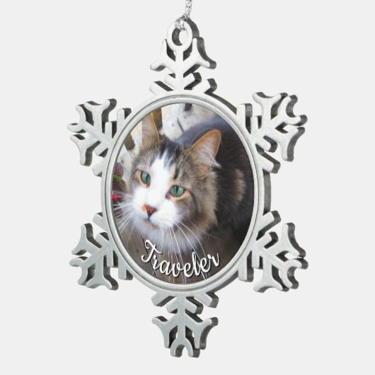 Pet Lovers maakt je eigen aangepast Tin Sneeuwvlok Ornament (Rechts)