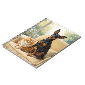 Pet Lovers Notebook - Dog Cat Oil Painting Journal Notitieboek (Linkerzijde)