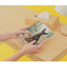 Pet Lovers Notebook - Dog Cat Oil Painting Journal Notitieboek