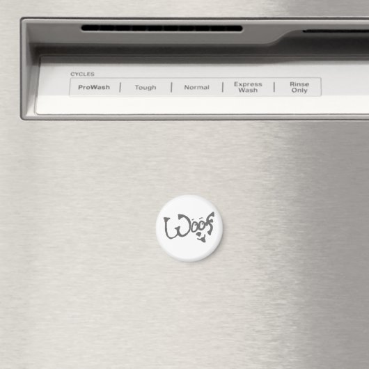 Pet Lover's Woof Dog Magnet (Insitu (Vaatwasser))