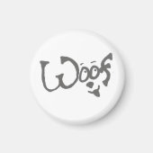 Pet Lover's Woof Dog Magnet (Voorkant)