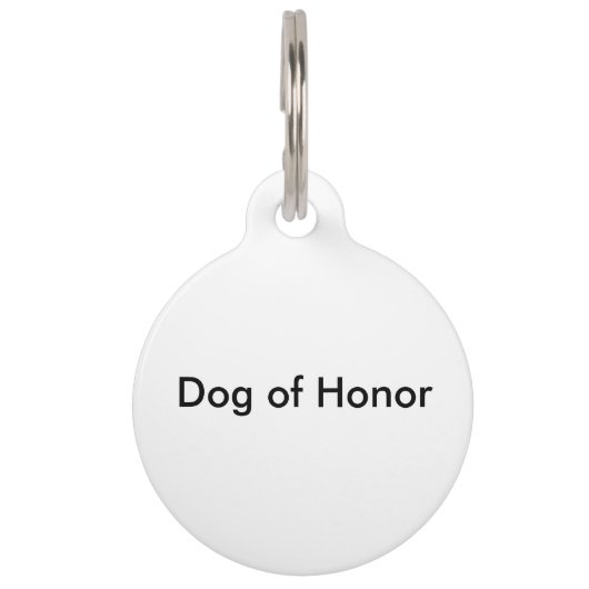 Pet Maid of Honor Huisdierpenning (Achterkant)