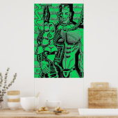 Pet Manster Poster (Keuken)