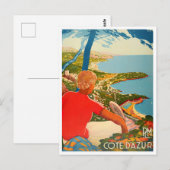 Pet Martin Roquebrune Frankrijk vintage Briefkaart (Voorkant / Achterkant)