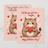 Pet Me… Maybe Feestdagenkaart (Voorkant / Achterkant)