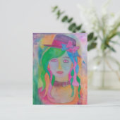 pet meisje - postkaart (Staand voorkant)