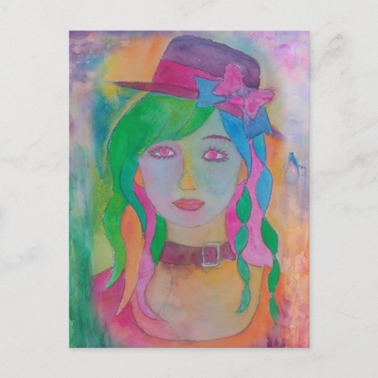 pet meisje - postkaart (Voorkant)