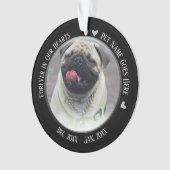 Pet Memorial 2 Foto voor altijd in ons hart Ornament (voorkant)