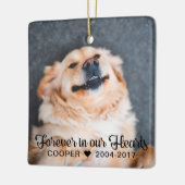 Pet Memorial | 2 Foto's | Sympathie Keramisch Ornament (Links)