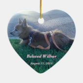 Pet Memorial 2 Sided - Heart Ornament (Achterkant)