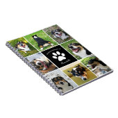 Pet Memorial Aangepaste Hond 8 Fotocollage Notitieboek (Rechterzijde)