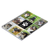 Pet Memorial Aangepaste Hond 8 Fotocollage Notitieboek (Linkerzijde)