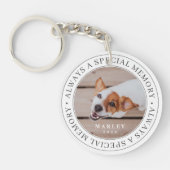 Pet Memorial Altijd een speciale foto van het gehe Sleutelhanger (Voorkant)